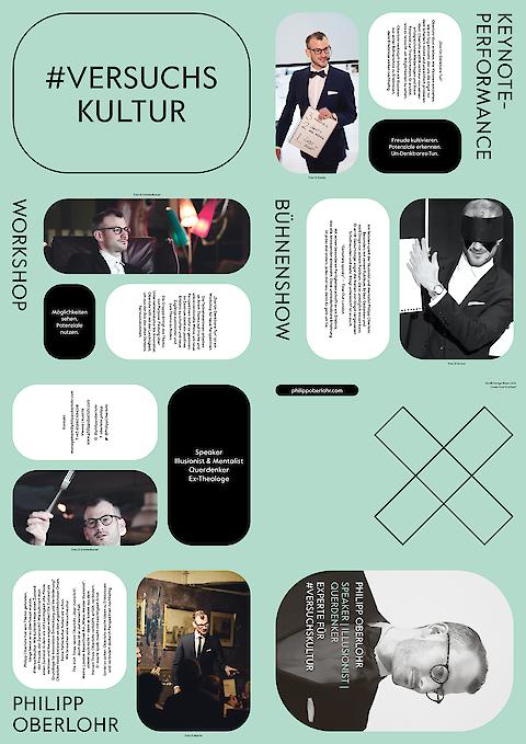 Philipp Oberlohr, Botschafter für #Versuchskultur — Communication, Poster